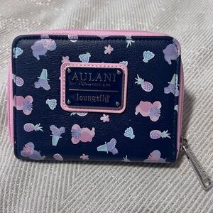 Loungefly Aulani Navy Floral Wallet